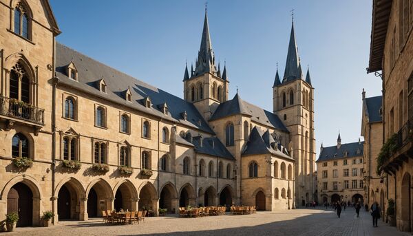 Bazas patrimoine : cathédrale saint-jean, place et patrimoine médiéval avec inova cuisine